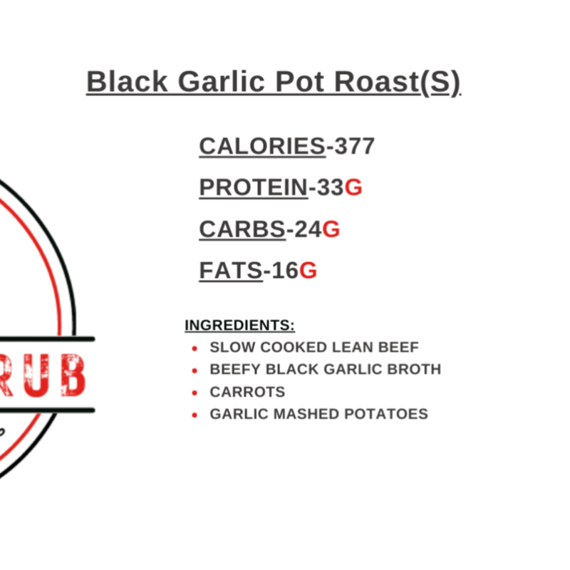 Black Garlic Pot Roast(S) Main Image